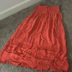 Embroidered maxi skirt/ dress